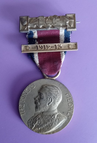 The king medal george 1913 - medal,