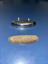 VW Early Beetle Original Accessory Glove Box Lid Pull with new aftermarket copy