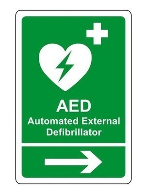 Aed safety sign - safety,