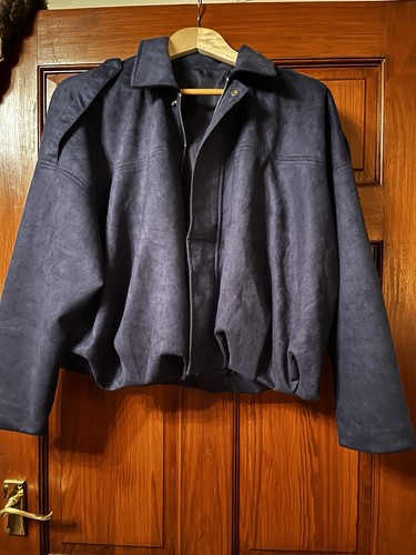 Ladies blue suede - ladies, zip