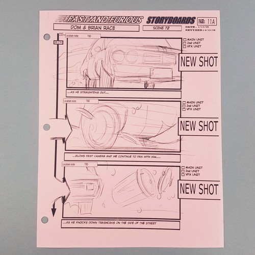 Fast furious storyboard - fast, &