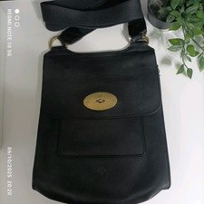 Mulberry Antony Messenger Bag Black Leather Large Cross Body Ladies Men's Bag