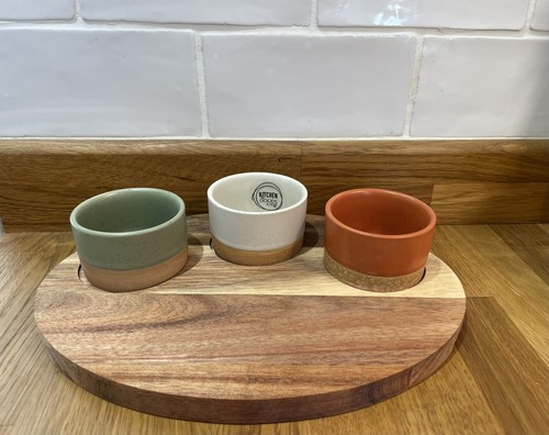 Piece tapas set - 4, terracotta