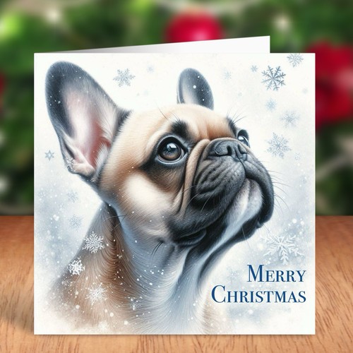 French bulldog dog christmas - french,
