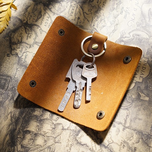 Genuine leather key - genuine,
