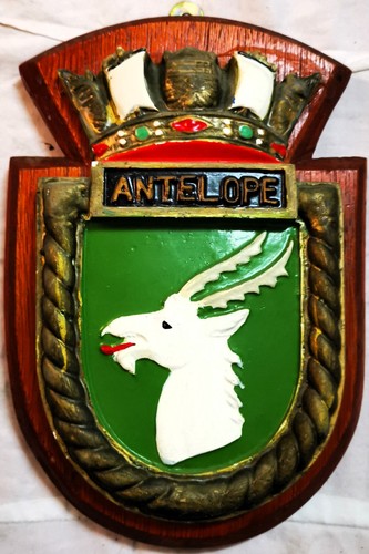 Hms antelope ship crest - antelope,