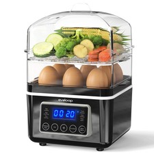 2 Tiers Electric Food Steamer