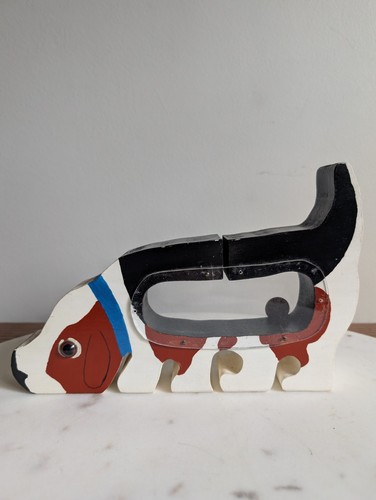 Vintage wooden basset - vintage,