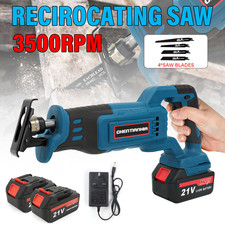 Brushless Reciprocating Saw Electric Handsaw Wood Metal W/4Blades For Makita New