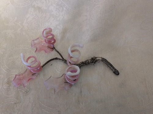 Vtg victorian flower frog - victorian,