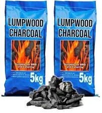 Barbecue Charcoal Real Lumpwood, For Garden Barbeque Grill Camping 5kg