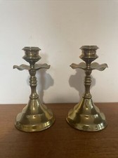 Pair antique brass quality - brass,