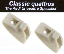 2 BEIGE SUN VISOR CLIPS AUDI