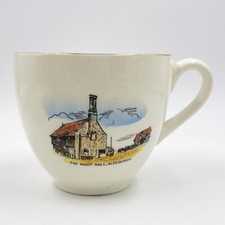 VINTAGE BUCKFAST POTTERIES SOUVENIR CUP- THE MOOT HALL ALDEBURGH COLOUR TRANSFER