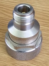 1 x Huber & Suhner Radio RF Adapter DIN male To N-Type Female