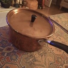 Vintage Copper Pan with Lid -