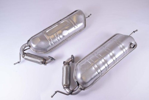 Rear muffler exhaust silencer - rear,