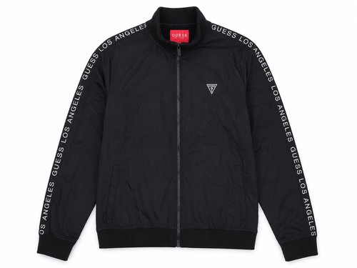 Guess mens black logo sleeve - mens,