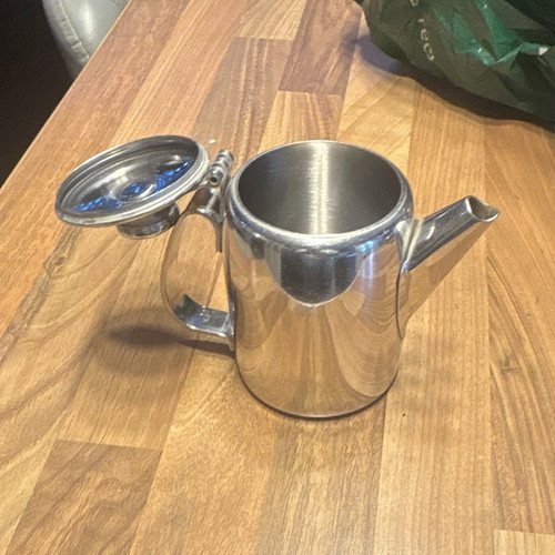 Stainless steel silver tea pot - steel,