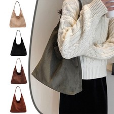 Suede Tote Bag with