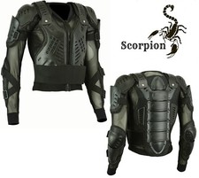 MENS SCORPION SPINE GUARD CE BODY ARMOUR MOTORBIKE MOTORCYCLE PROTECTION JACKET