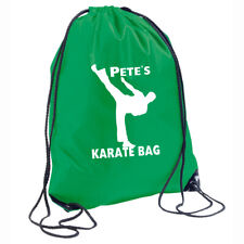 Karate Bag Personalised Backpack Gymsac PE School Martial Arts  Add name  custom