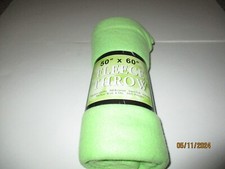 New Lime Green Fleece Throw