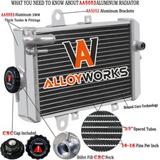 Aluminium Radiator For 13-2018 2015 2016 2017 Yamaha Raptor 700 YFM 700R HOT NEW