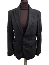 Mulberry Women's Blazer Black Size 12 Button Closure T2348 JSR156