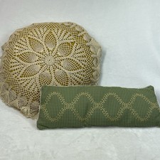 Vintage Pillow Set Gold Velvet