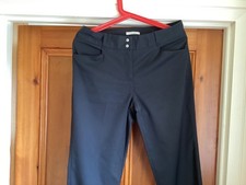 Adidas ladies golf trousers black size 10 (28" inside leg) excellent condition 