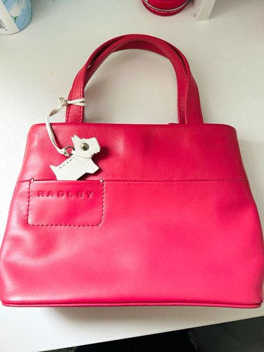 Radley pink leather small top - pink,