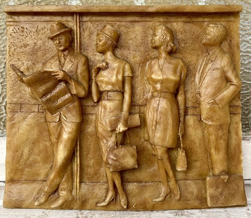 Carved bas relief artwork - bas-relief,