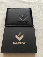 Boxed SAINTS Black TriFold WALLET Exc Condition Unused Gift