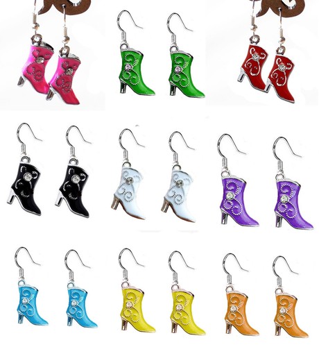 Cowgirl boot earrings - cowgirl,