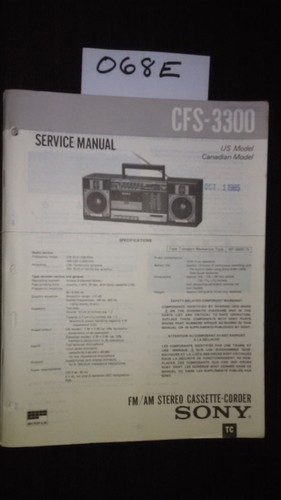 Sony cfs 3300 stereo boombox - cfs-3300,