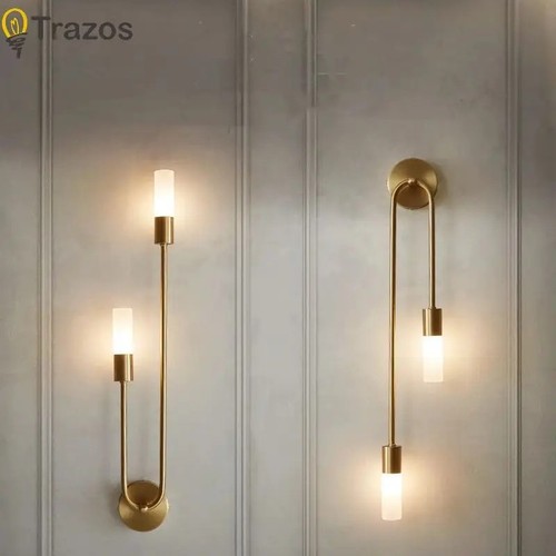 Modern led wall lamp - modern, black