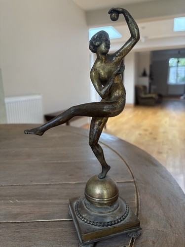 Antique solid bronze art deco - art,