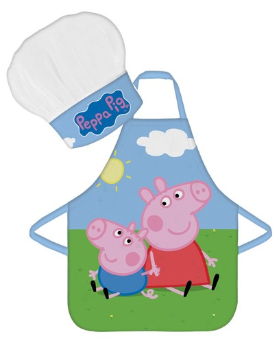 Peppa pig apron chef hat - peppa, set