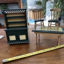 dolls house 1/12 scale  Dining Room dresser & table and chairs by Melissa & Doug