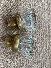 2 Antique Vintage Glass and