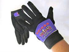Black purple motocross gloves adult MAX Equipe size Medium motorbike mx MTB