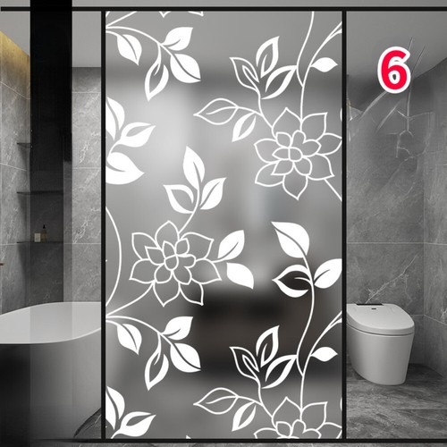 Floral frosted window film - floral,