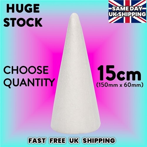 Polystyrene cones 15cm 150mm - cones,