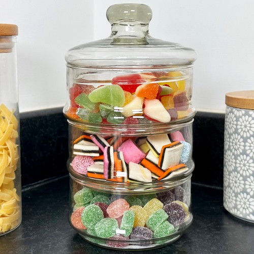 Glass sweets jar - glass, 3