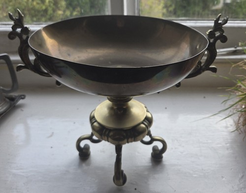 Victorian brass pedestal - brass,
