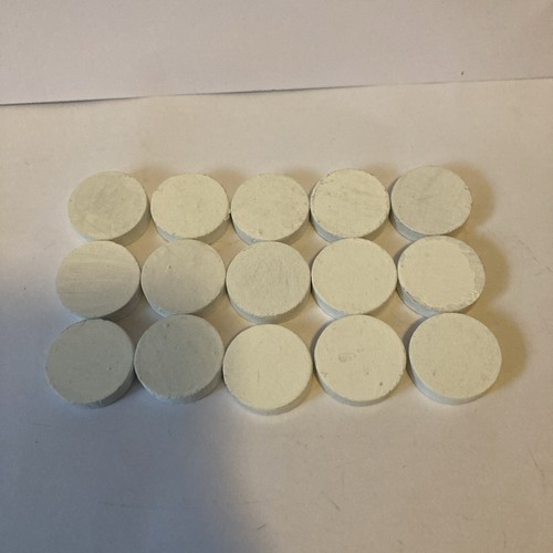 White backgammon pieces - 15,