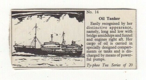 Typhoo tea ships card - ships, 1955