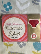 Vintage Tudorose Stretch Nylon Bikini Briefs Knickers/Panties