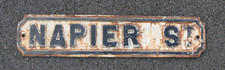 NAPIER St. cast iron street